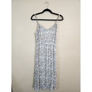 Wild Fable Women's Multicolor Floral Smocked Spaghetti‎ Strap Midi Dress Size M